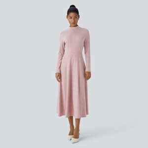 HALARA Blush Pink Midi Dress
